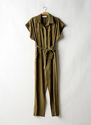 Combi-pantalon poches manches courtes vert JANIS & JOHN femme