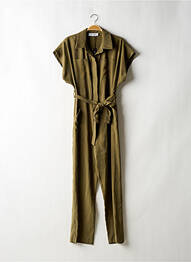 Combi-pantalon poches manches courtes vert JANIS & JOHN femme