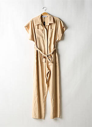 Combi-pantalon fermeture boutonnée sur le devant manches courtes beige JANIS & JOHN femme