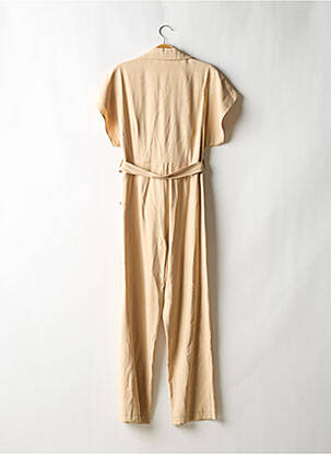 Combi-pantalon fermeture boutonnée sur le devant manches courtes beige JANIS & JOHN femme