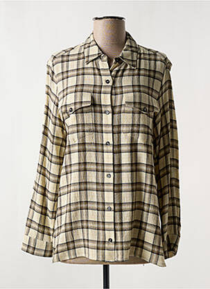 Chemisier tissage crêpe manches longues marron GERARD DAREL femme