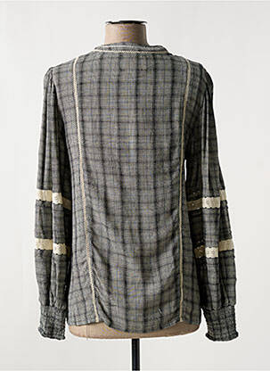 Blouse col rond manches longues gris STELLA FOREST femme