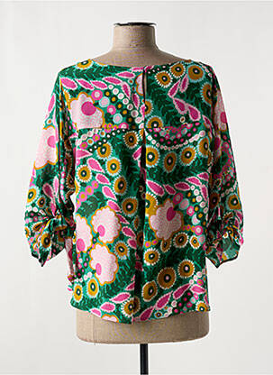 Blouse imprimé fleurs manches 3/4 vert WEEKEND MAXMARA femme