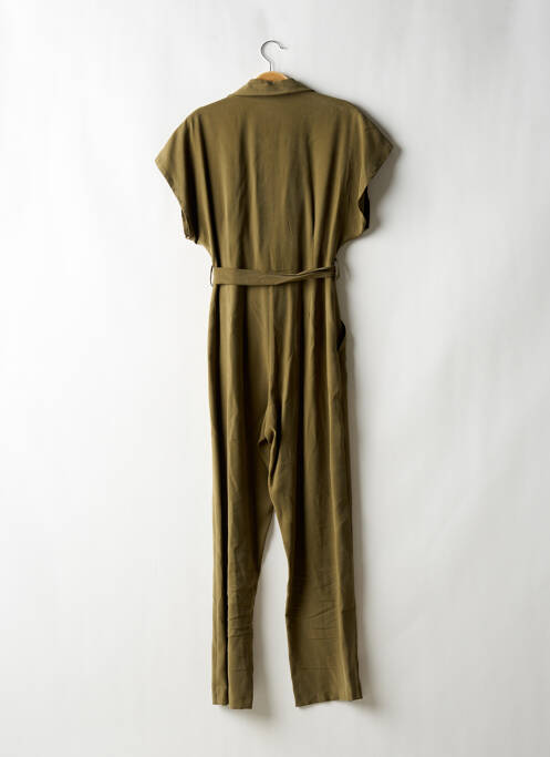 Combi-pantalon poches manches courtes vert JANIS & JOHN femme