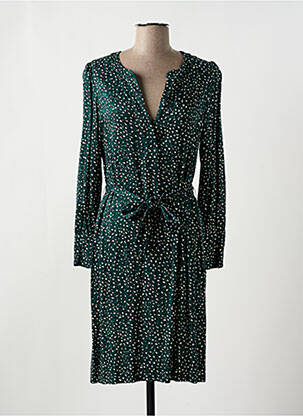 Robe mi-longue manches longues manches longues vert GERARD DAREL femme