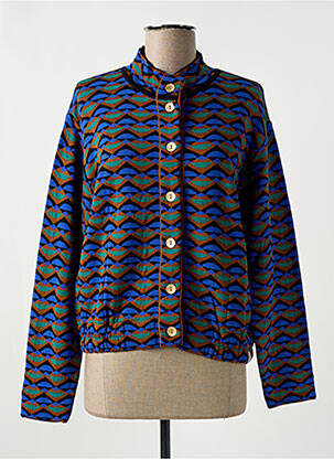 Gilet manches longues col rond bleu ALDO MARTIN'S femme