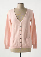 Gilet manches longues rose G&B pour femme seconde vue