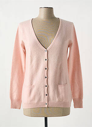 Gilet manches longues rose G&B pour femme