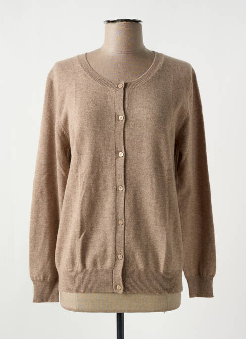 Gilet manches longues marron J & W pour femme