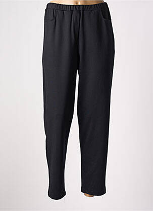 Pantalon droit taille élastique noir KAKIE femme