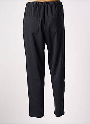 Pantalon droit taille élastique noir KAKIE femme