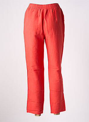 Pantalon large coupe fluide taille normale rouge FREDA femme