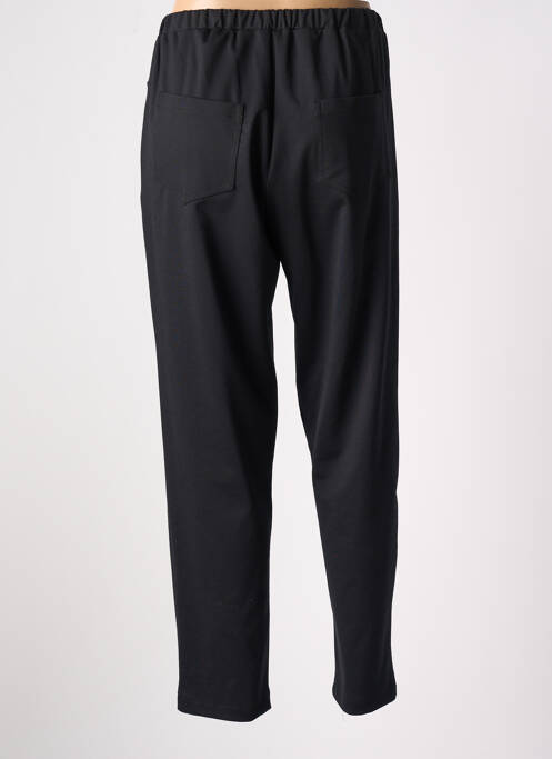 Pantalon droit taille élastique noir KAKIE femme