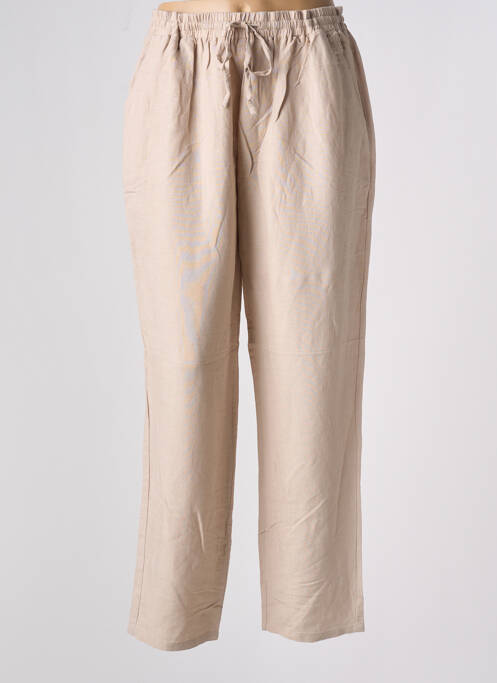 Pantalon large beige FREDA pour femme