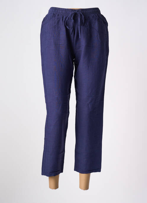 Pantalon large bleu FREDA pour femme