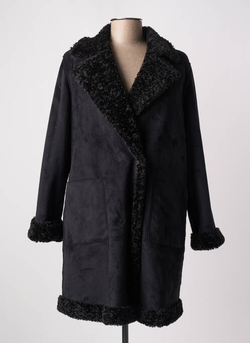 Manteau long noir PERSONA BY MARINA RINALDI pour femme