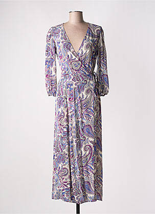 Robe longue manches longues manches longues violet GERARD DAREL femme