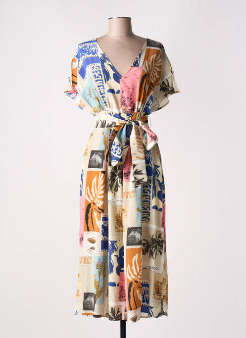 Robe mi-longue beige WEEKEND MAXMARA pour femme