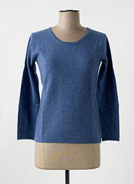 Pull col rond manches longues bleu GIORGIO BARBARA femme