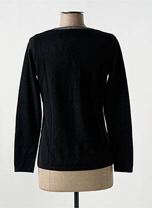 Pull col v manches longues noir GIORGIO BARBARA femme