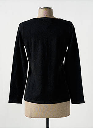 Pull col v manches longues noir GIORGIO BARBARA femme