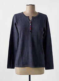 Pull col v manches longues gris GIORGIO BARBARA femme