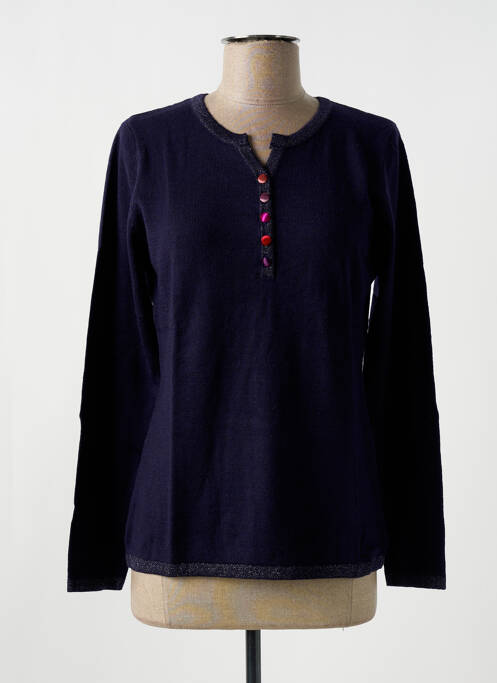 Pull bleu fonce GIORGIO BARBARA pour femme