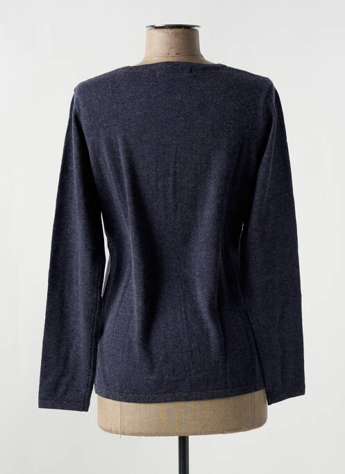 Pull col v manches longues gris GIORGIO BARBARA femme