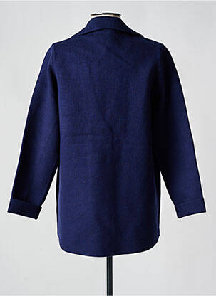 Gilet manches longues stretch bleu MARINA V femme