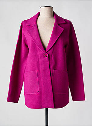 Gilet manches longues stretch rose MARINA V femme