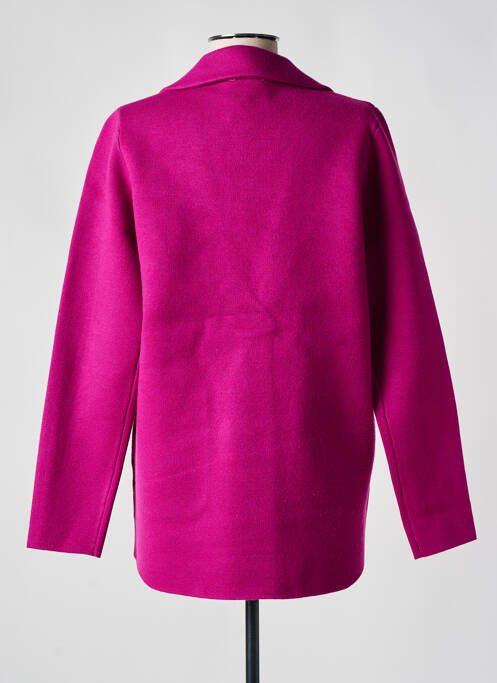 Gilet manches longues rose MARINA V pour femme