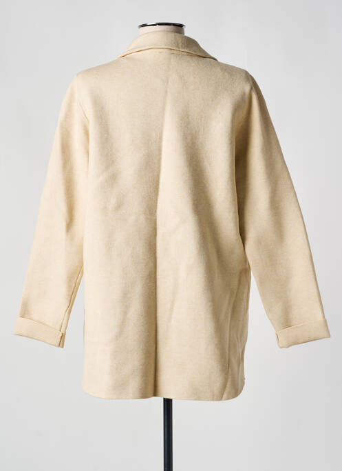 Gilet manches longues beige MARINA V pour femme