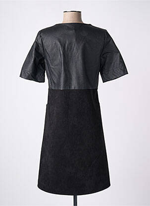 Robe mi-longue manches courtes manches courtes noir LA FEE MARABOUTEE femme