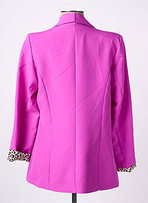 Veste casual finition intérieure doublée rose JOLIFLY & JUSTINE Y femme