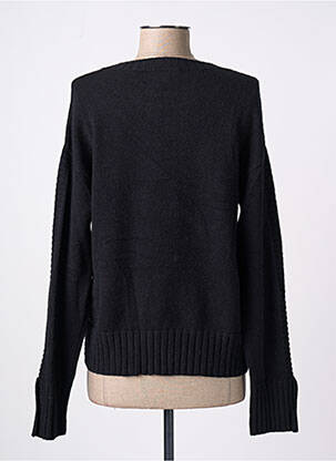 Pull col rond manches longues noir EVA KAYAN femme