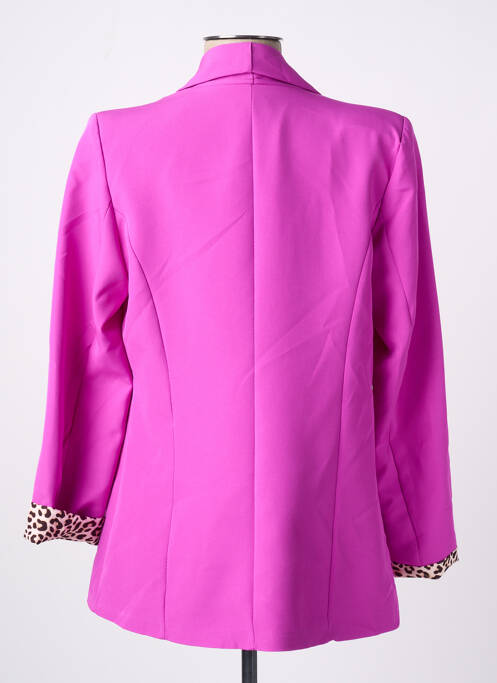 Veste casual finition intérieure doublée rose JOLIFLY & JUSTINE Y femme