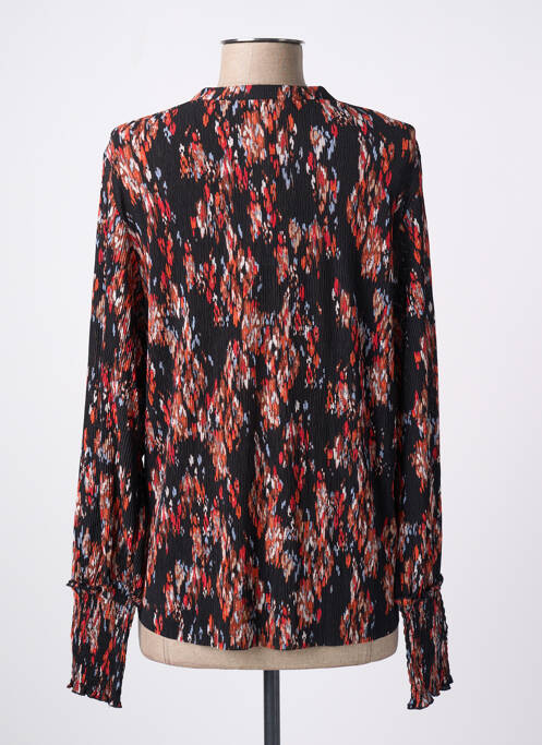 Blouse légère et transparente manches longues noir GARCIA femme
