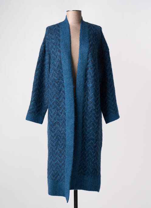 Gilet manches longues bleu SURKANA pour femme