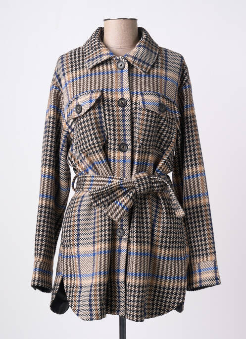 Manteau court beige LA FEE MARABOUTEE pour femme