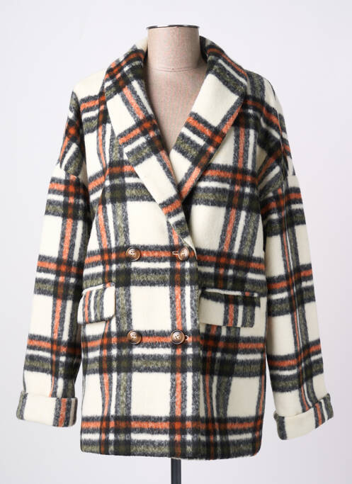 Manteau court blanc LPB pour femme