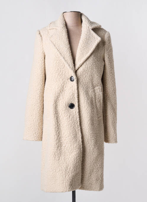Manteau long beige GARCIA pour femme