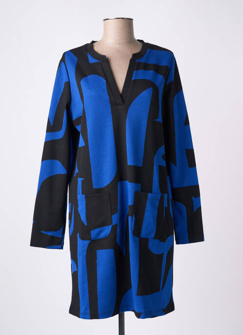 Robe courte bleu LA FEE MARABOUTEE pour femme