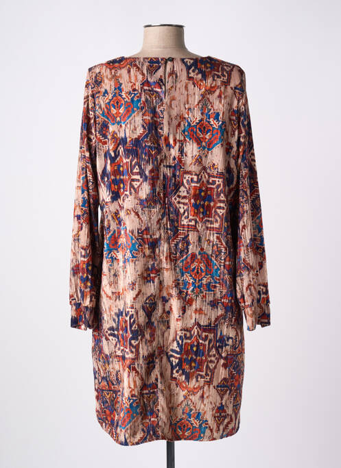 Robe mi-longue beige LA FEE MARABOUTEE pour femme