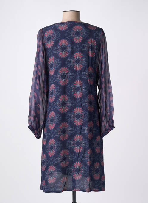 Robe mi-longue bleu LA FEE MARABOUTEE pour femme