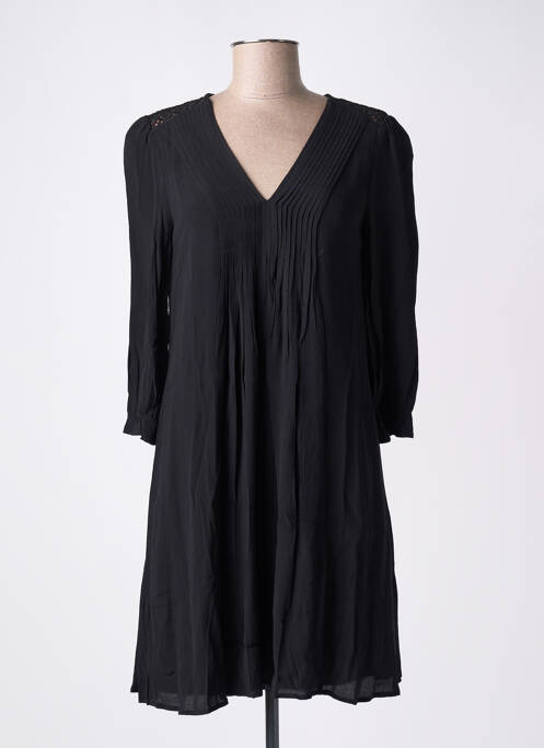 Robe mi-longue noir FREEMAN T.PORTER pour femme