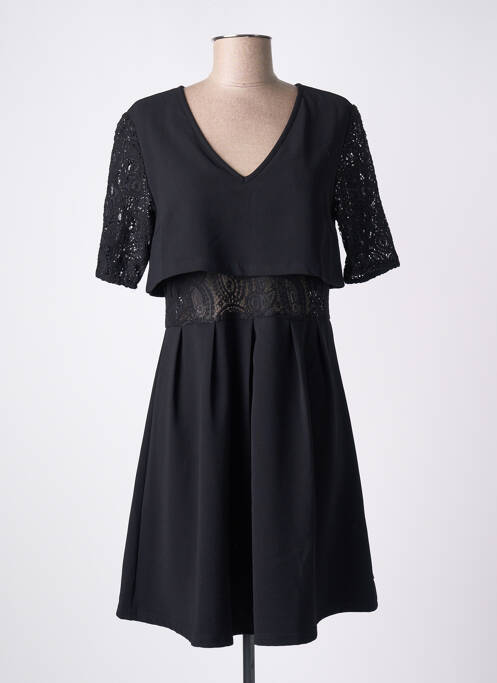 Robe mi-longue noir FREEMAN T.PORTER pour femme