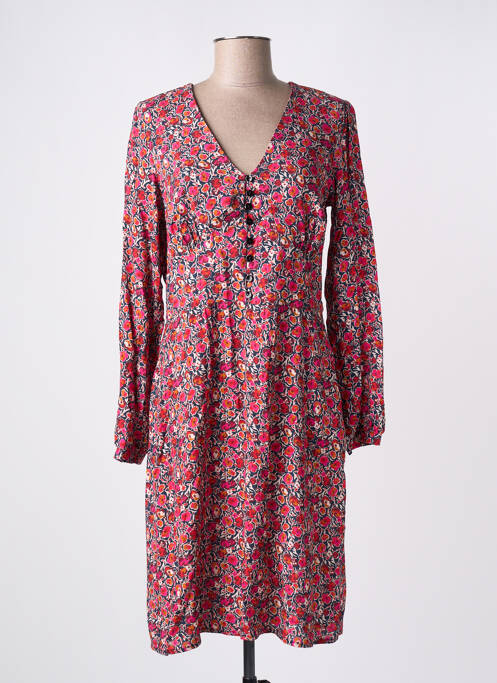 Robe mi-longue rouge LA FEE MARABOUTEE pour femme
