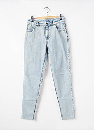 Jeans coupe slim effet usé délavé taille normale bleu EVA KAYAN femme