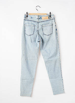 Jeans coupe slim effet usé délavé taille normale bleu EVA KAYAN femme