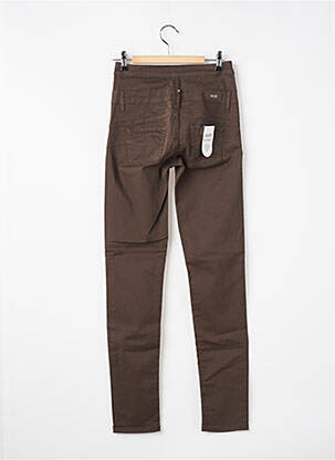 Jeans coupe slim poches taille haute marron LIU  JO femme
